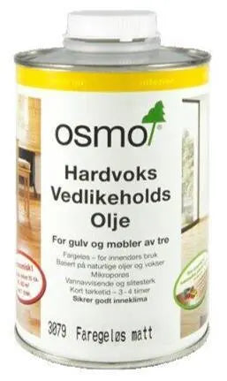 Restparti - Osmo Hårdvoks Vedligeholdelseolie - Farveløs Mat 3079